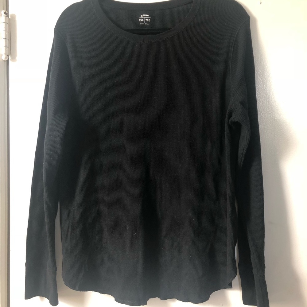 Old Navy Black Thermal 2x Long Sleeve